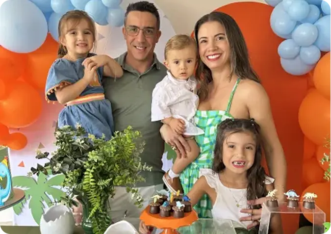 Foto do depoimento do Thiago